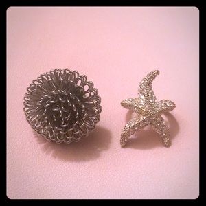 Set of 2 silver rings